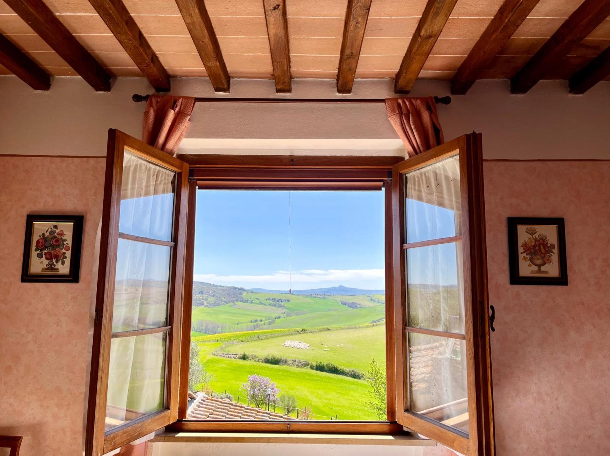 Podere Poggio Salto Apartamento Pienza Exterior foto